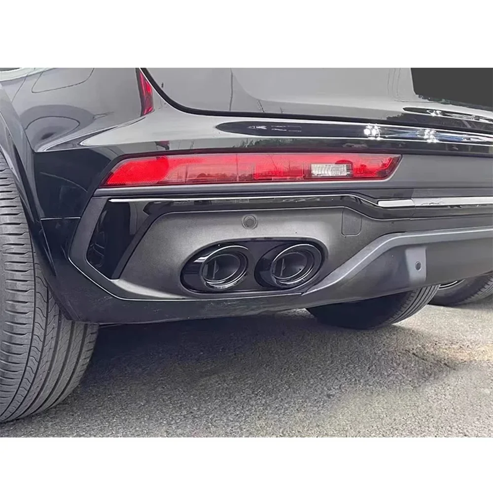 For Audi Q5 Sportback 2021 2022 2023 2024 Car Rear Bumper Lip Splitter Diffuser Cover with Exhaust Tips Modify Auto Parts