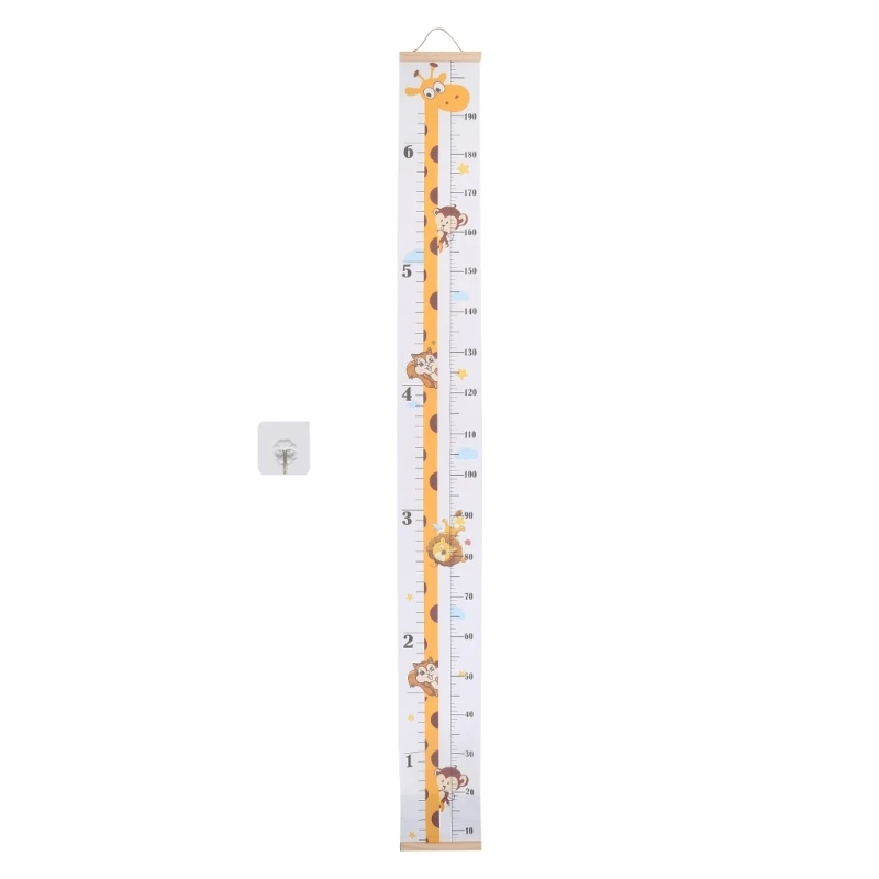 Baby Height Chart Roll Up Kids Height Measure Ruler Modern and Functional Easily to Clean Waterproof