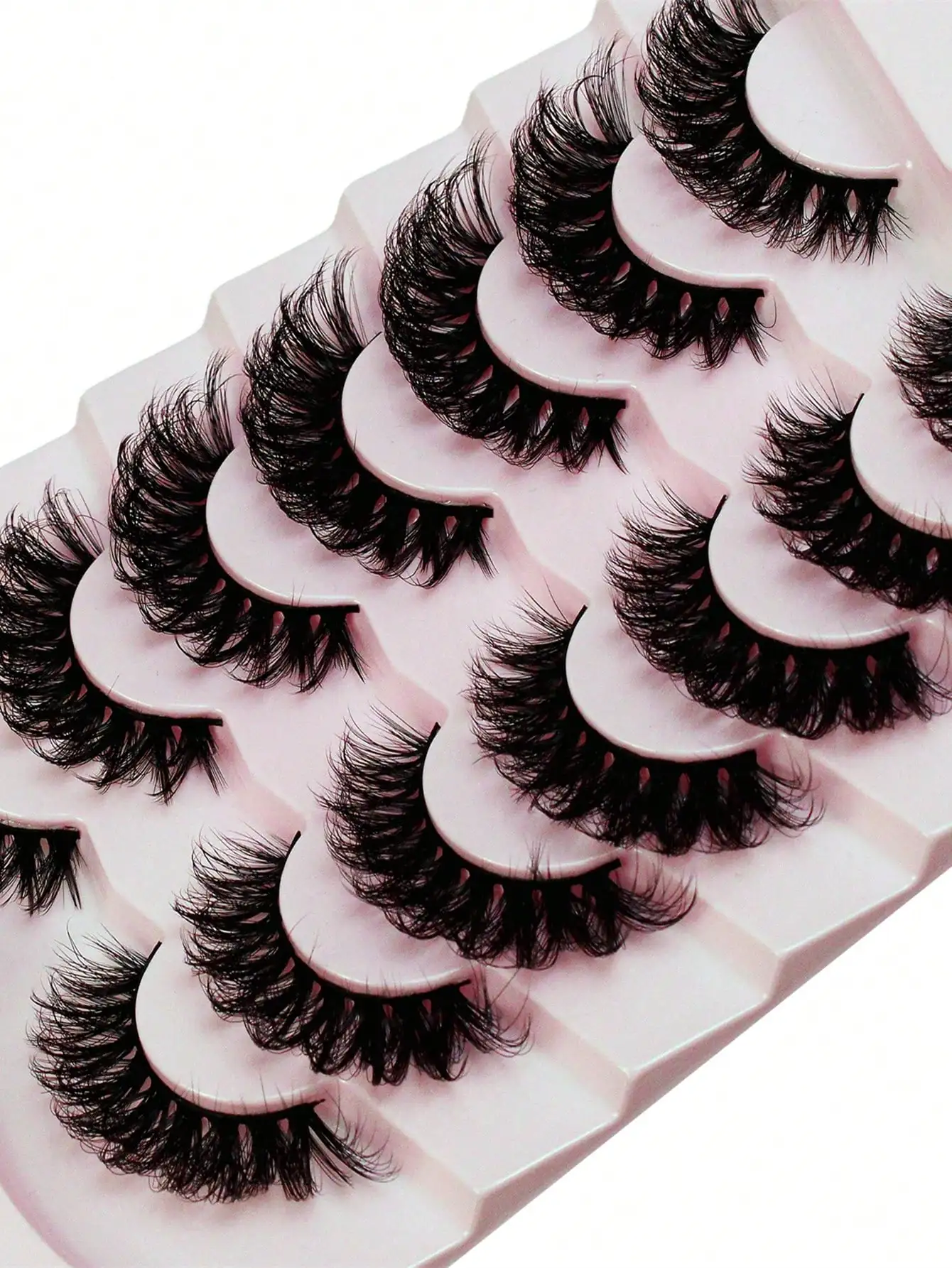 7 Paar flauschige, dicke, langlebige, dramatische und natürlich voluminöse falsche Wimpern – Detail 3
