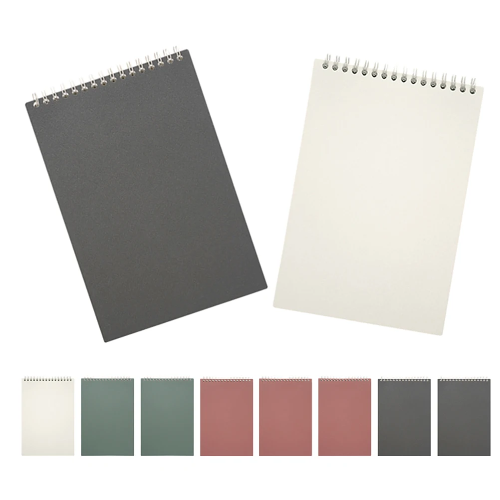 10 Uds A5 cuaderno en espiral páginas forradas minimalista Fliptop portátil escuela Oficina hogar Navidad estudiantes trabajo Bloc de notas
