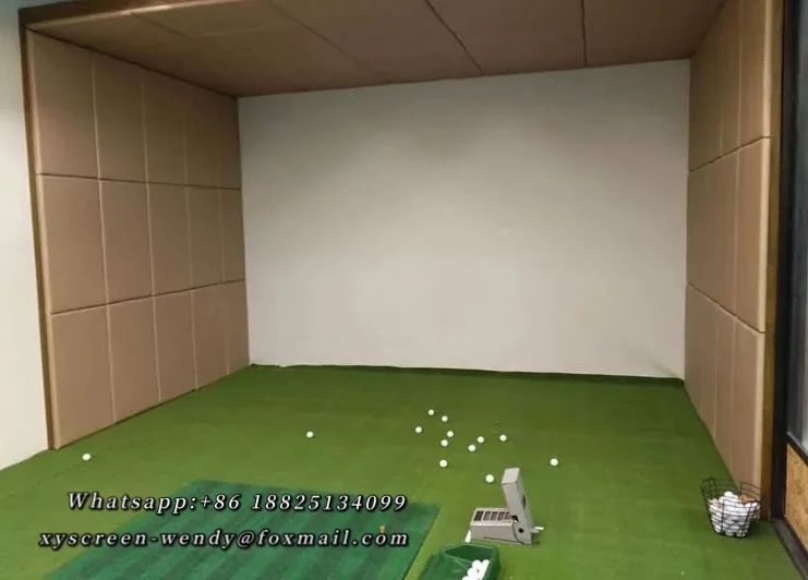 New XYScreen 3D Golf Practice Net Indoor Simulator Impact Projector Screen Golf Hitting