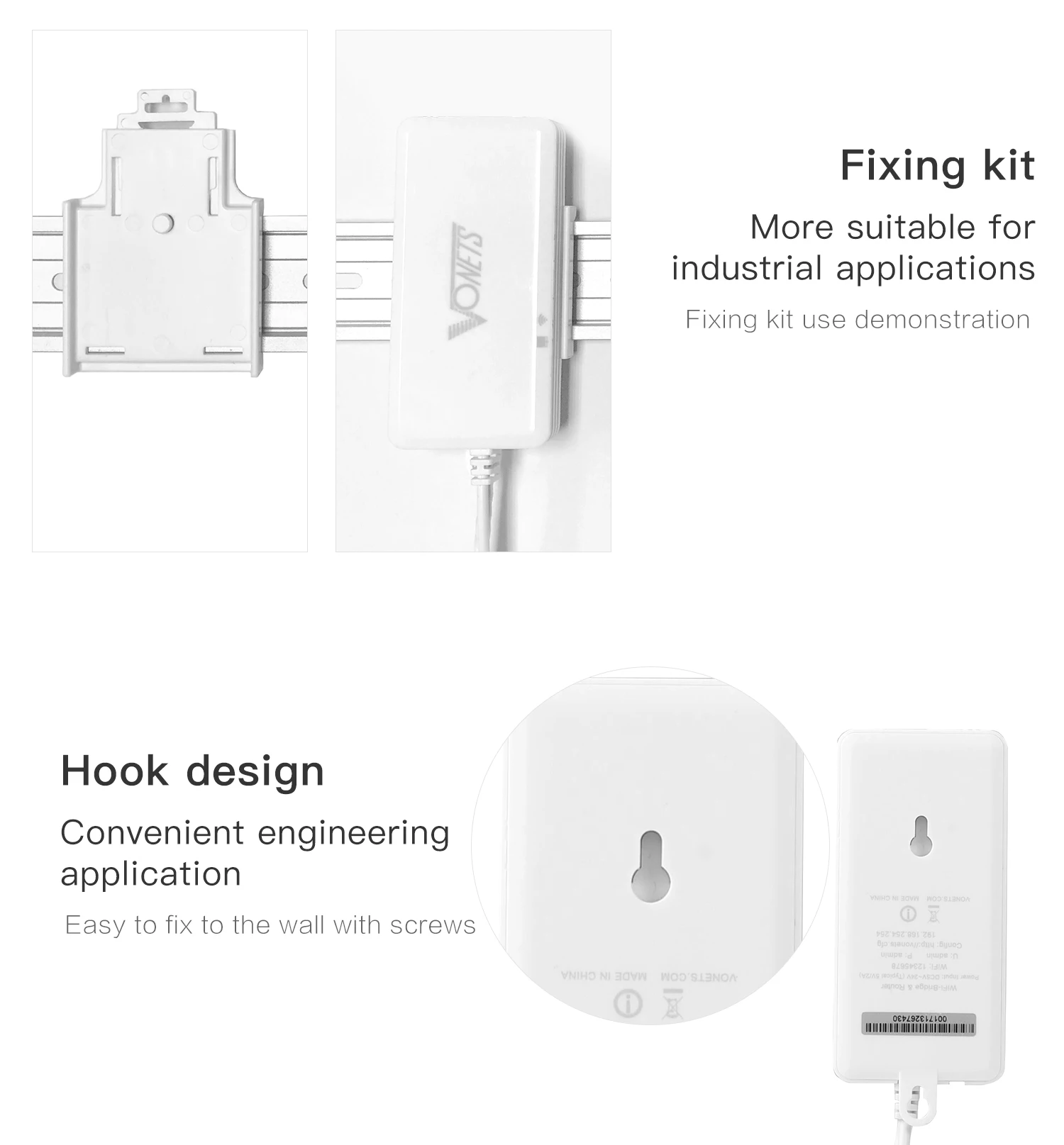 Mini repetidor WiFi inalámbrico de alta potencia de Grado Industrial, VAP11G-500S, 2,4G, cliente AP, puente, amplificador, extensor, 500 metros