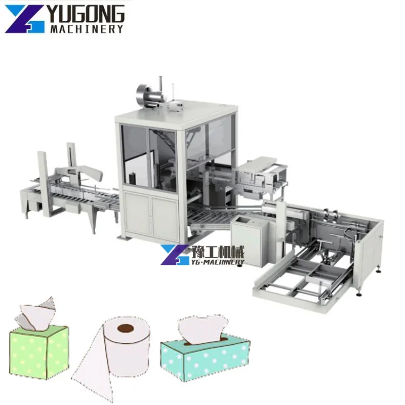 High Quality Washcloth Handkerchief Napkin Facial Tissue Paper Machine Automatic Single Bag Soft Facial Tissue Paper Machine