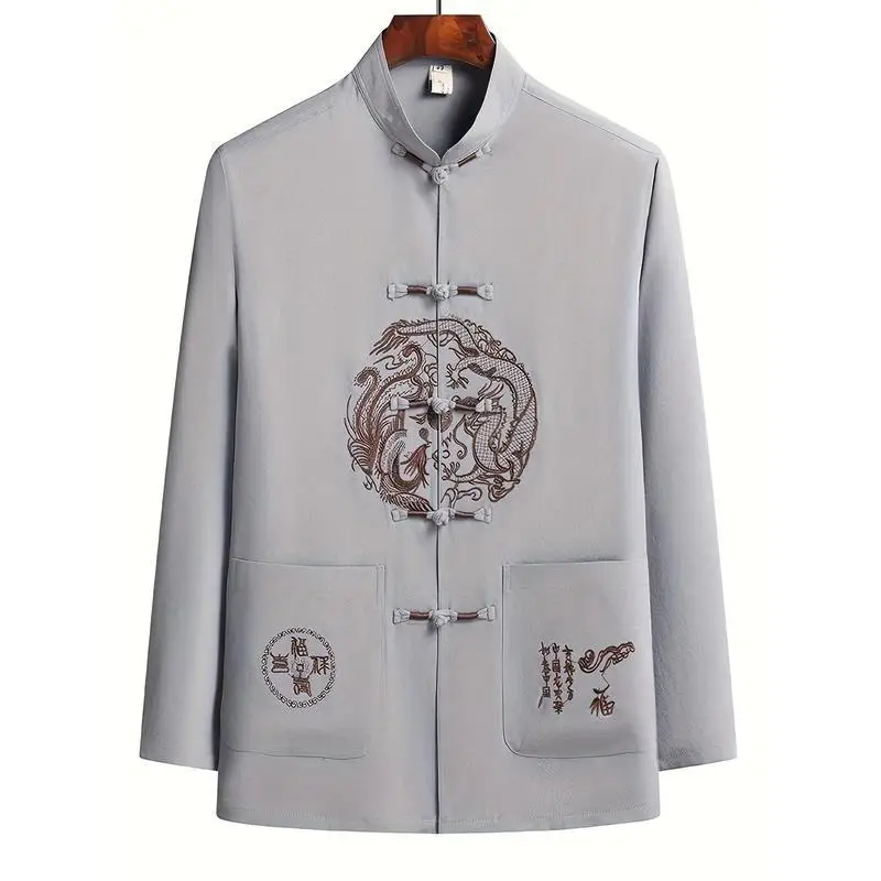 

Chinese Style Tang Suit L 40604 Men's Ethnic Clothing Cross-Border Trade Traditional Chinese Fashion No Brand Registered Trad...