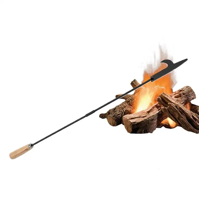 Fire Pit Poker Camping Fire Poker Fire Poker 33 Inch For Fire Pit Camping Campfire Long Fire Pit Poker Stick With Wooden Handle