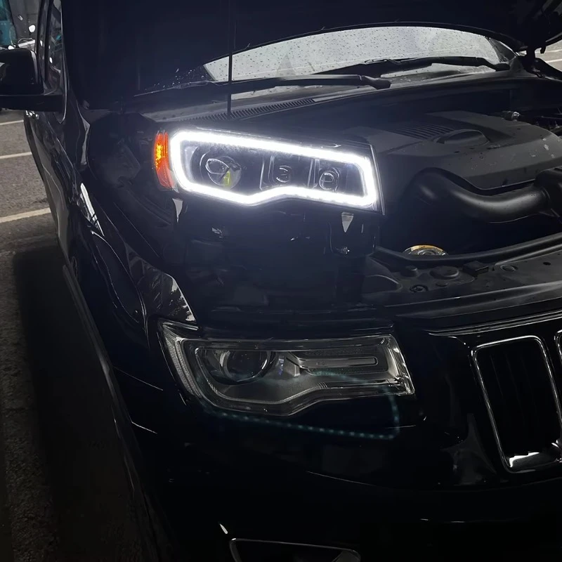 HOSI Led Headlights for Grand Cherokee Frontlights 2014-2021 LED Headlights Accessories Car Lighting Assembly