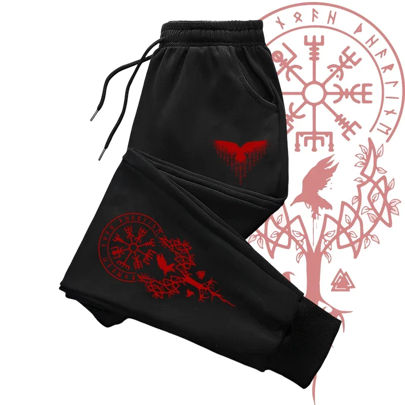 

Viking Raven Jogger Pants Men Autumn Winter Sweatpants Casual Trousers Sporty Comfortable Outdoor Home Wear 2025 New