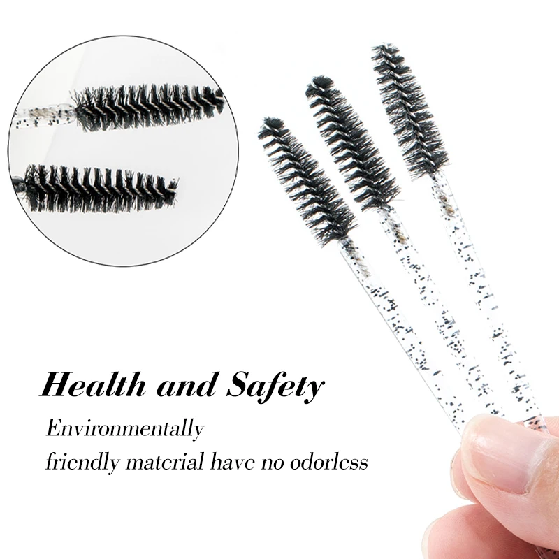 50 pz Spazzole Per Ciglia Usa E Getta Strumenti di Estensione Delle Ciglia Pennello Per Sopracciglia Mascara Bacchette Applicatore Spoolers brosse cils