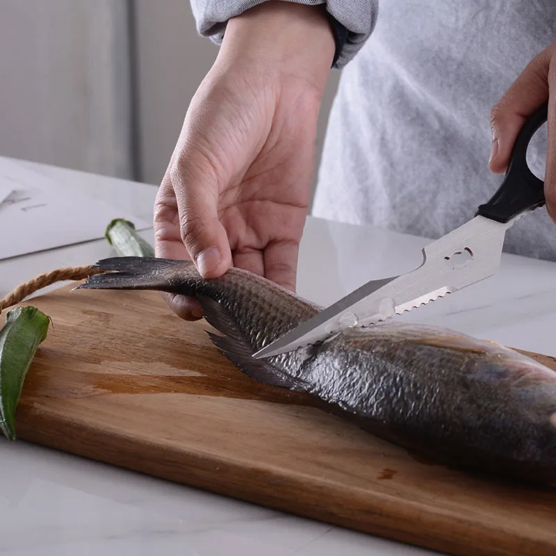 Dobeli tijeras de hueso de cocina multifuncionales para el hogar, cizalla de potencia Separable de acero inoxidable con cuchillo de pelado, Abrebotellas