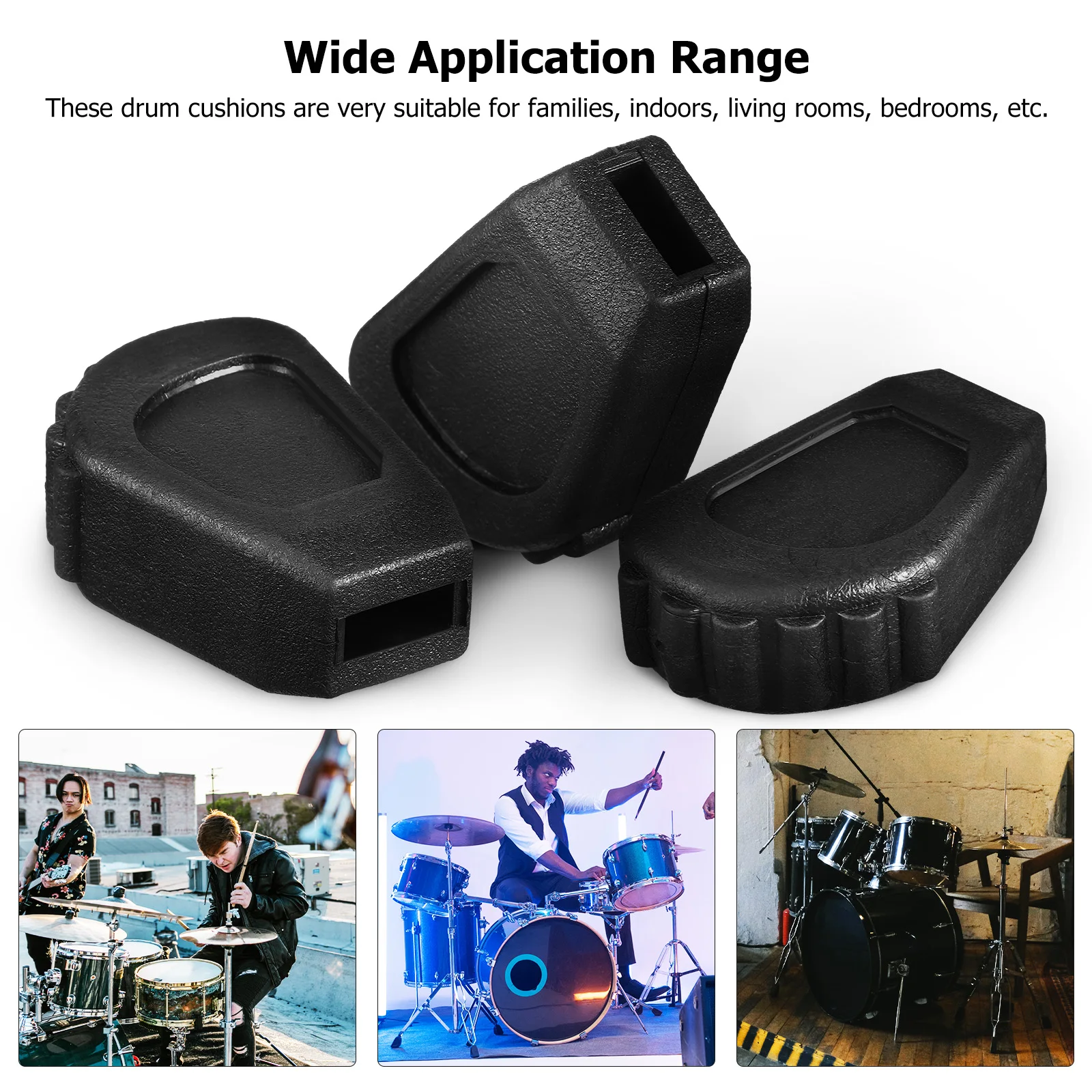 

6 pcs Rubber Feet Drum Seat Protectors Floor Mats Anti Vibration Pads For Drum Kit Throne Stand Rack Hardware Stool Legs Durable
