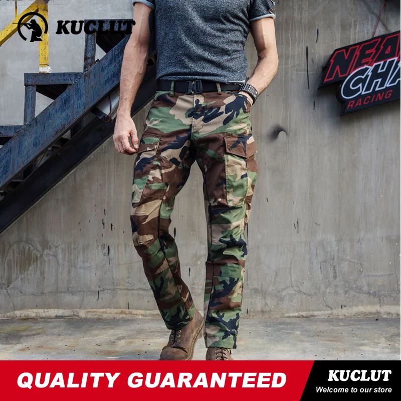 Picture 4: Tactics Camo Man Spring Autumn Pants Multi Pocket Wear-resistant Elastic Breathable Trousers Training Outdoors Camping Pantalons