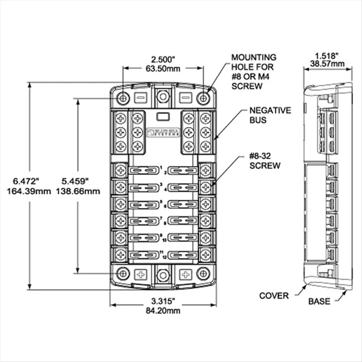 20u-グレー-カーボートヒューズボックスホルダー-5026-st-ブレードヒューズブロック-32v100a-12-回路、電子アクセサリー