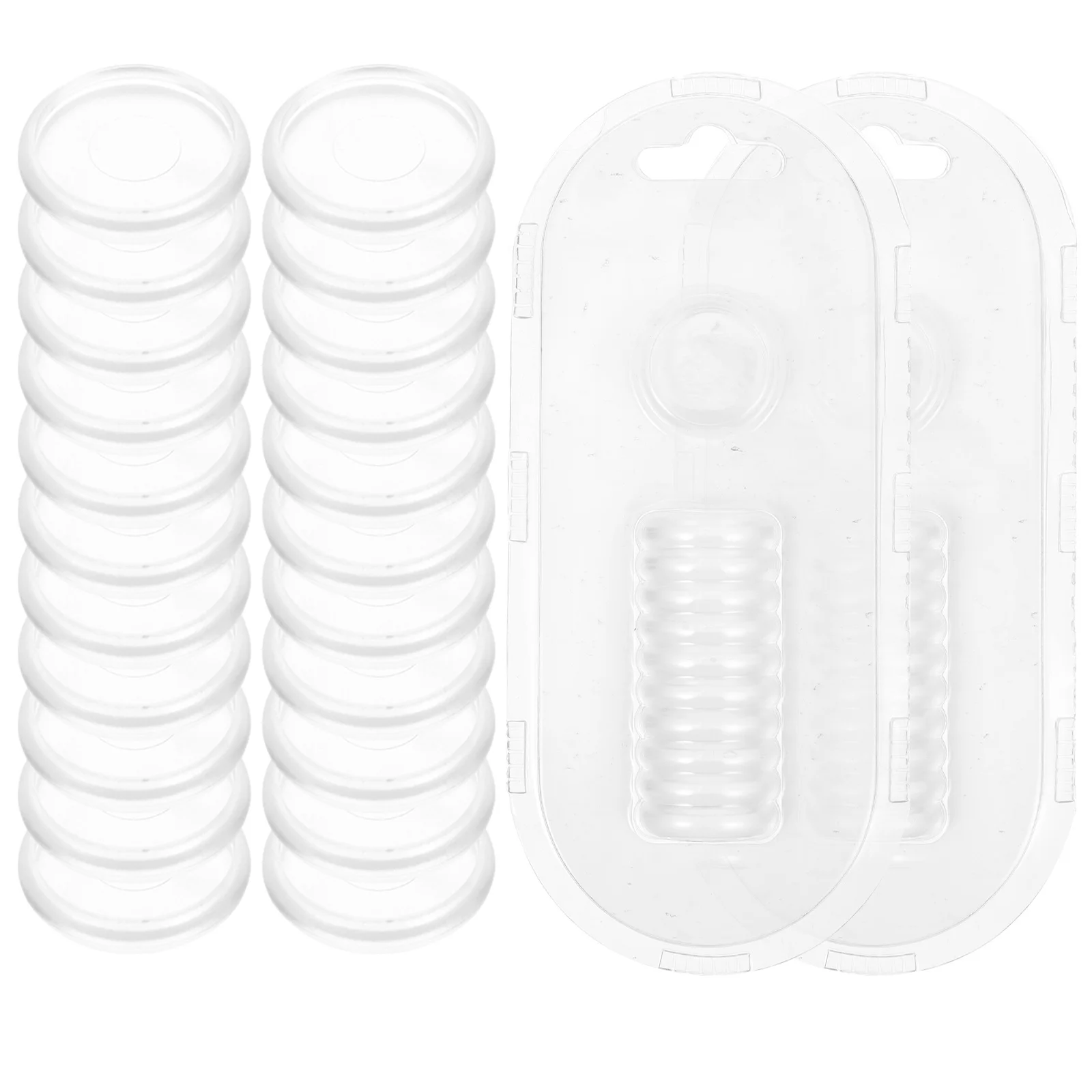44Pcs Plastic Binding Discs Flexible Round Loose Leaf Binder Rings for DIY Stationery Planner Notebook Expansion System