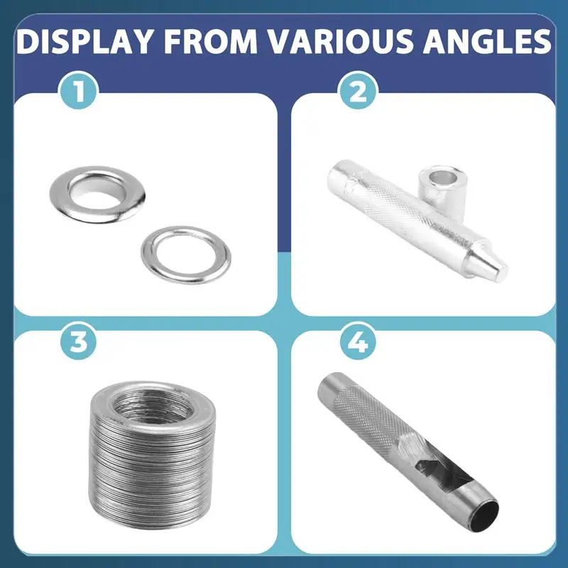

AB02 100 шт. дырочные втулки и брезентовый тент, набор для ремонта брезента, ушко с отверстиями, новый