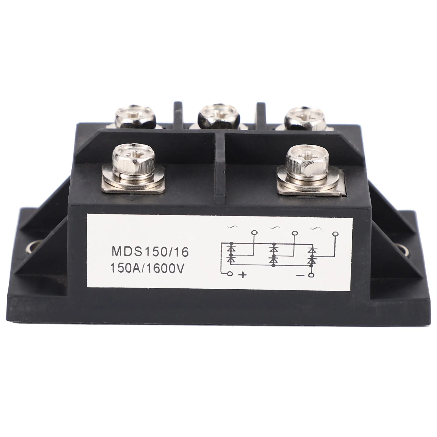 RA-MDS150A 3-Phase Diode Bridge Rectifier 150A Amp 1600V Copper 150 Celsius 80X40X33Mm Metal Case Diode Bridge