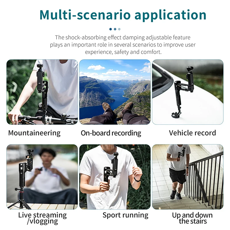 Compatible with DJI OSMO POCKET3 handheld shock absorber, stabilizer and anti-step pocket3 action camera stabilization accessori