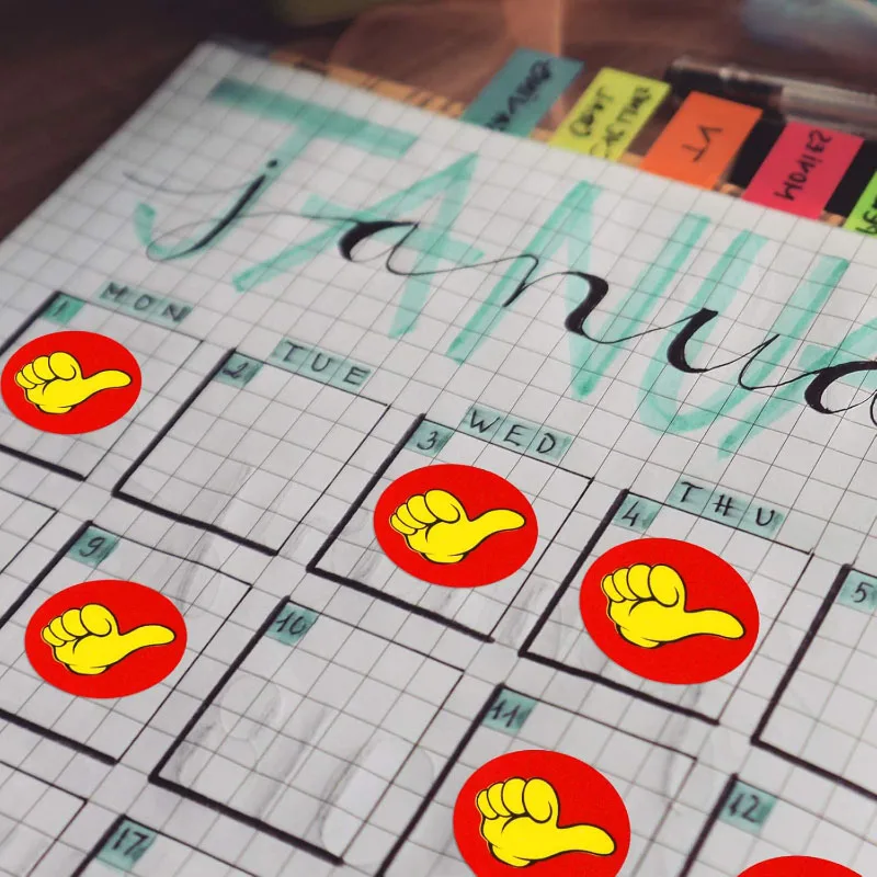 490-5000 قطعة ملصقات مكافأة صغيرة للأطفال الفصول الدراسية الكرتون الزهور نجوم الإبهام حتى ملصقات حافز الرسم البياني السلوك التسمية هدية #5