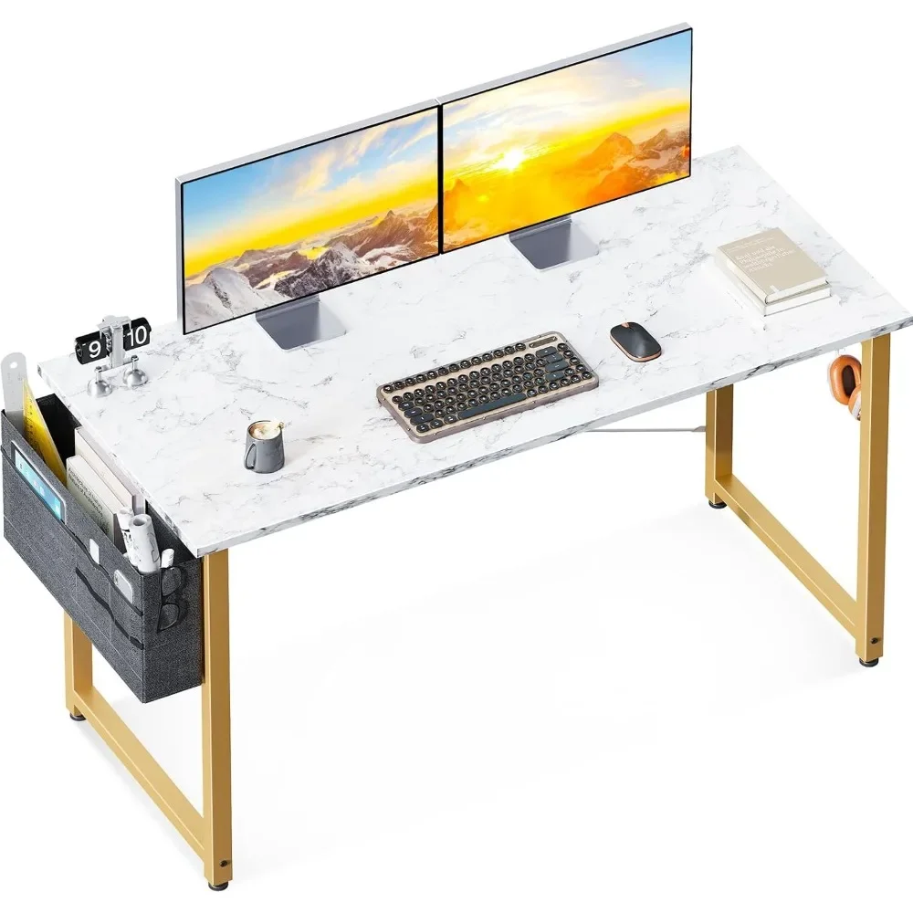 

Computer Desk Large Office Desk,Writing Desk with Storage,Modern PC Desk Work Table with Headphone Hook for Home Office