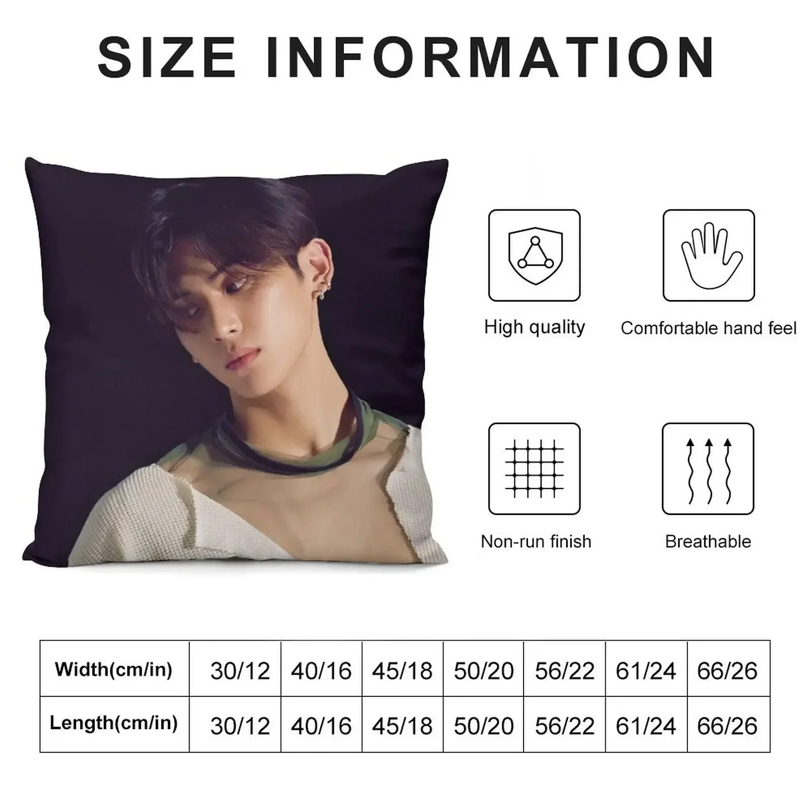 SF9 NARCISSUS TAEYANG Throw Pillow Sofa Decorative Covers Plaid Sofa Cushions For Sofa pillow