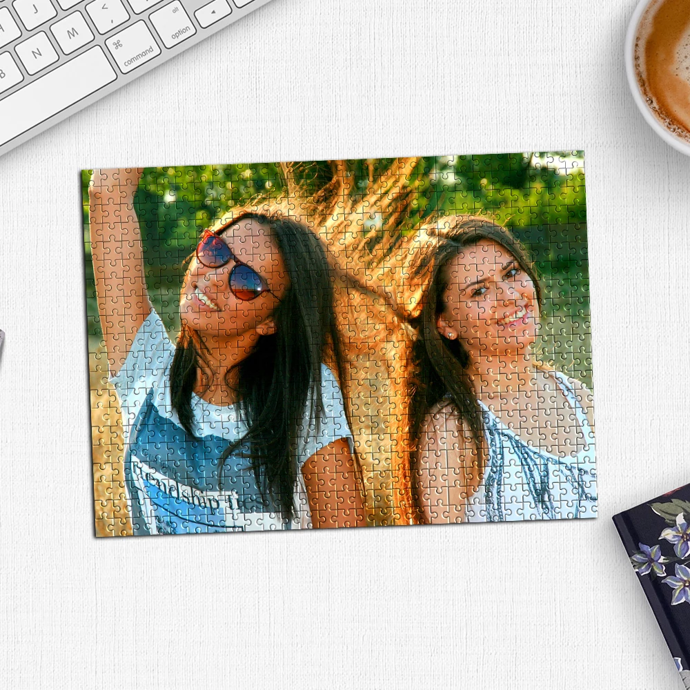 35/300/500pcs  sister Custom Photo Custom Puzzles in Photos Personalized Poster For Kids Toy Girlfriend Gift