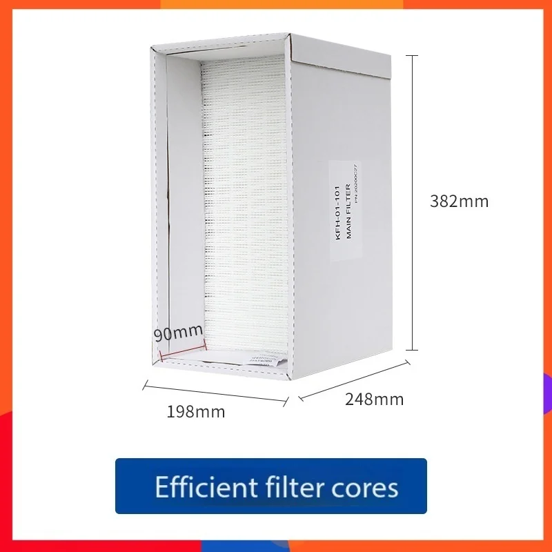 

Quick 6601/6602/63.01 Medium Filter Cotton KFMS-6100 367×175×62mm Polyester Fiber Easy Install for Fume Extractor/Smoke Purifier