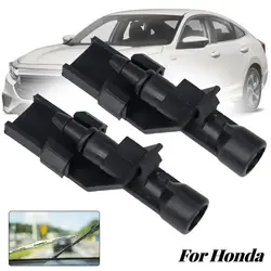 2Pcs Front Windshield Windscreen Wiper Water Spray Jet For Honda Crosstour CR-V Accord HR-V 2011-2017 76810TP6A01 Washer Nozzles