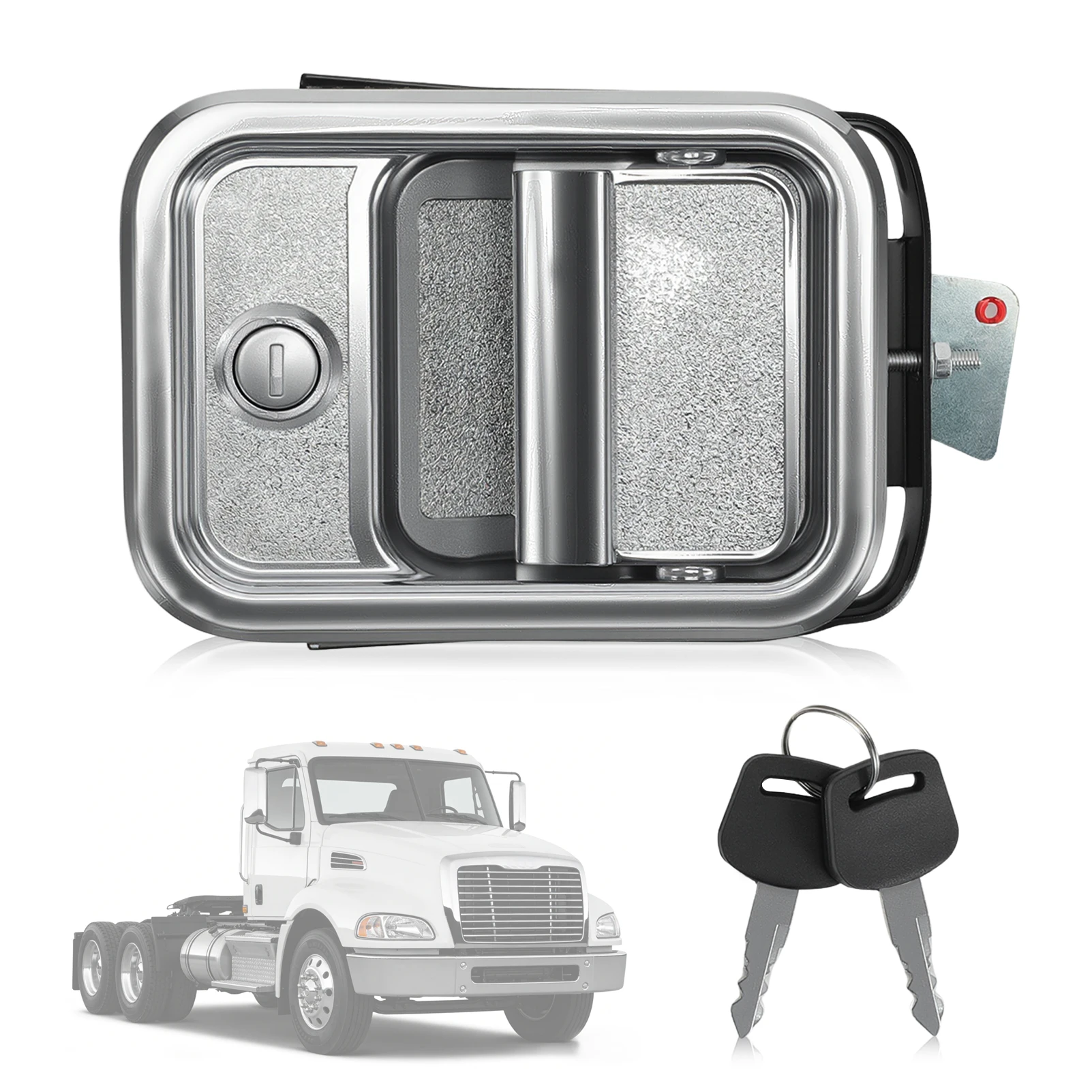 

A18-42228-003 Chrome Plated Left Outer Door Handle with Key Black Hardware A18-42228-001 for Folena A18-42228-001 A18-42228-003