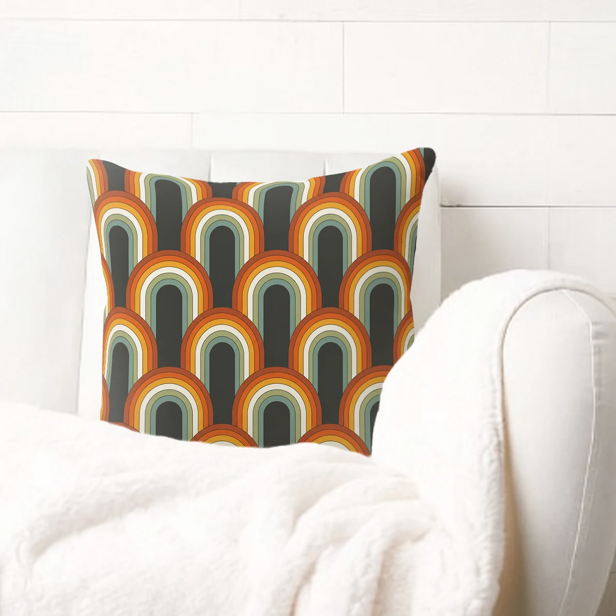 Dramatic Spiral Galaxy Pattern Polyester Pillow Cover - 2D Printed Decorative Cushion Case for Home, Living Room & Bedroom Decor