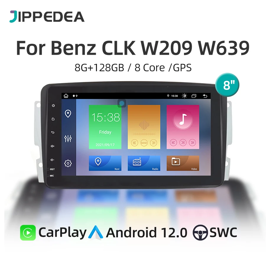 

Автомобильный мультимедийный плеер для Mercedes Benz CLK W209 W203 W463 W208 Carplay Android 12 навигация GPS радио 4G LTE аудио стерео DSP