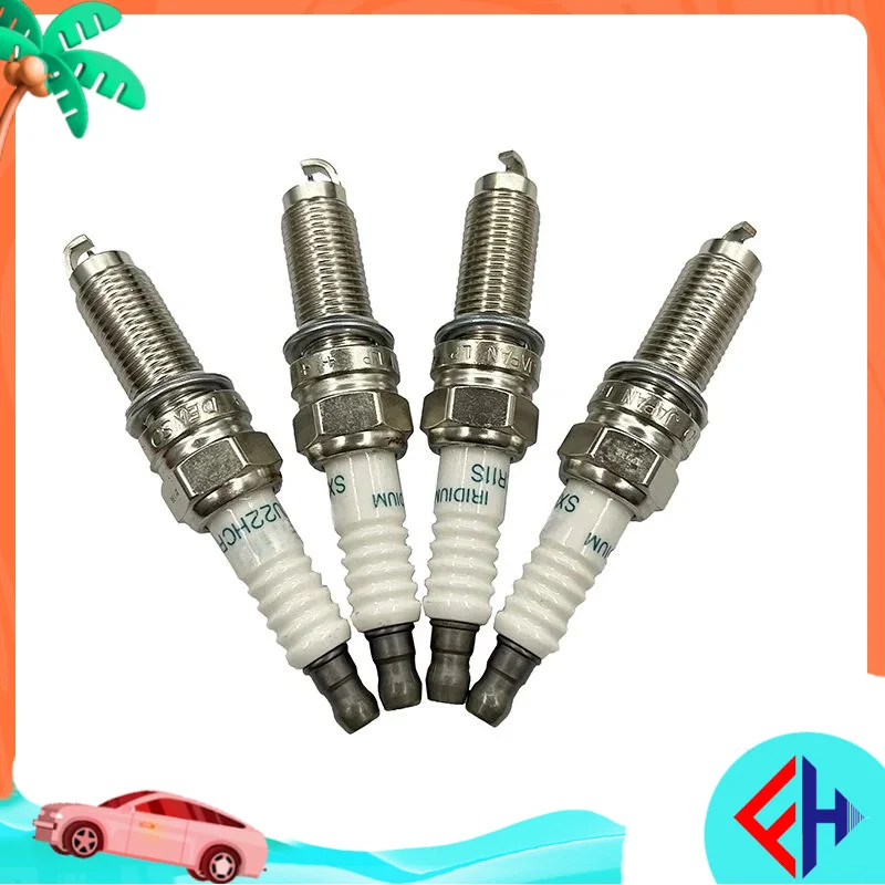 4Pcs Iridium Spark Plugs Fits For Honda Denso 12290-R40-A02 SXU22HCR11S 3461 OEM