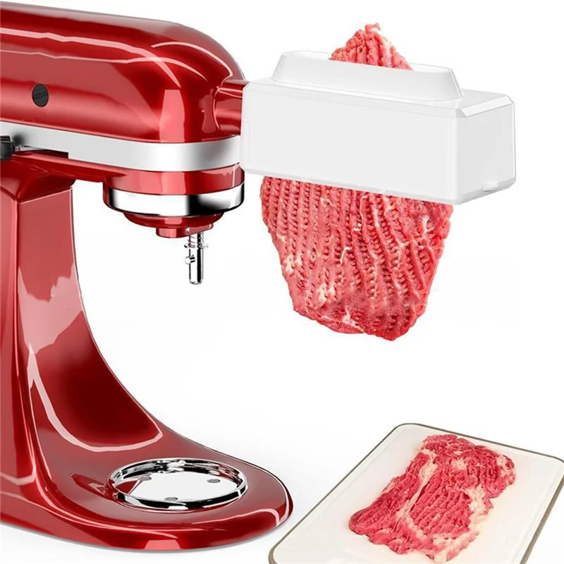 ABYN-Meat Tenderizer For Kitchenaid Stand Mixer Stainless Steel Gears Meat Tenderizer Kitchen Poultry Tenderizers Easy To Use Bl