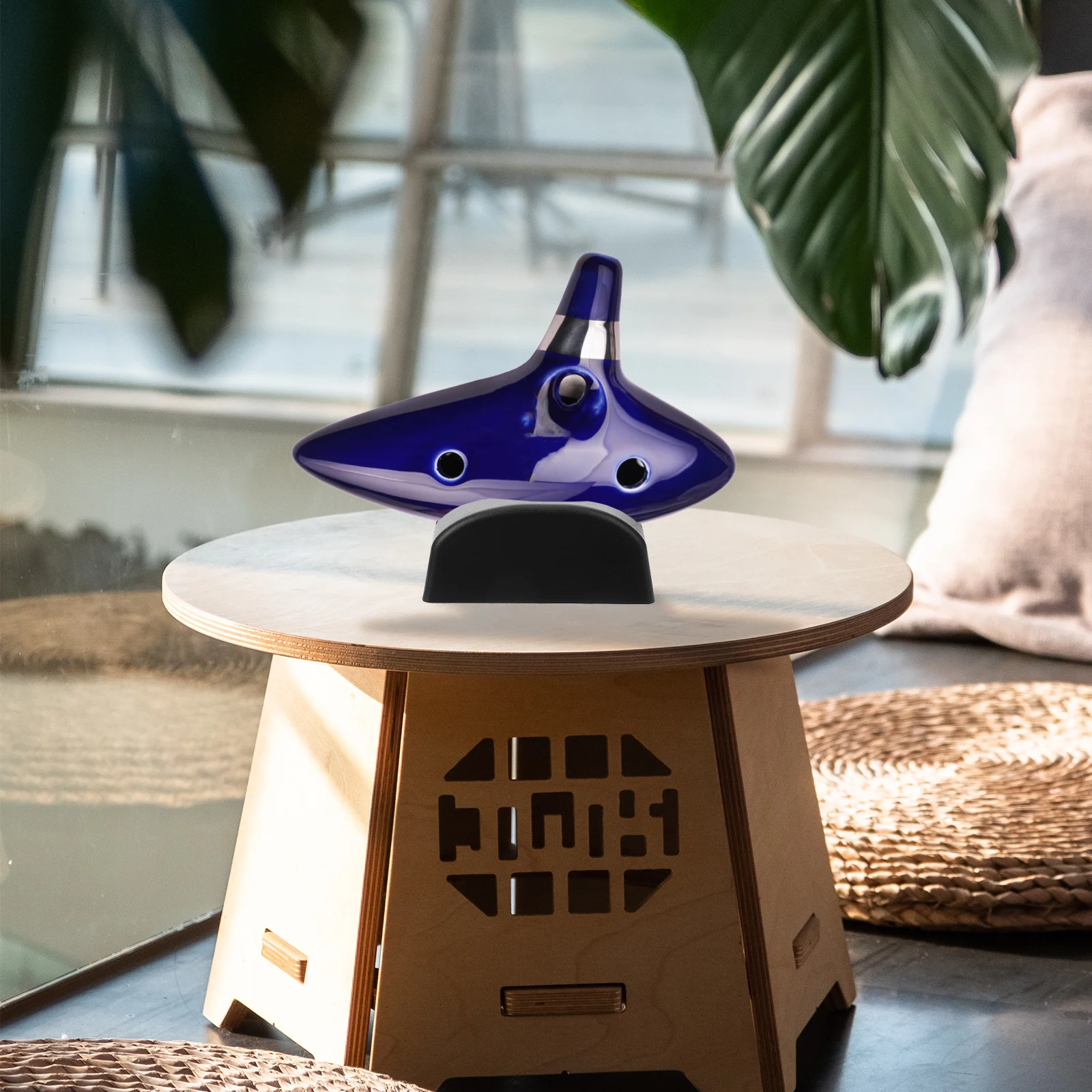 

4 Pcs Ocarina Base Bracket Desk Accessory Mini Instruments Musical Holding Stand Abs Holder