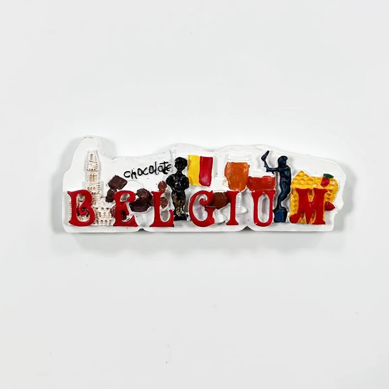 

Belgium World Travel Souvenirs 3D Magnetic Refrigerator Stickers, Kitchen Refrigerator Stickers, Home Decoration Gifts