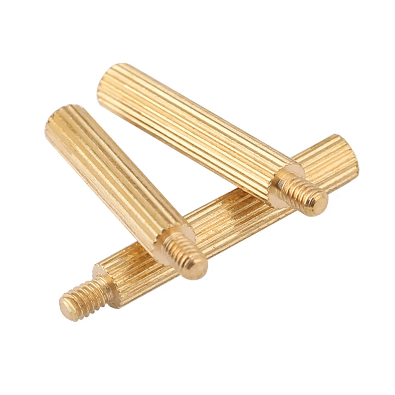 2mm M2 Knurled Brass Round Standoffs Spacer Male Female m2*L Threaded standoff Pillars L=3mm to 40mm
