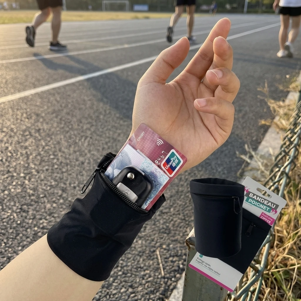 Sports Wrist Bag For Running Cycling Fitness Waterproof Storage Pouch With Adjustable Strap For Running Cycling Fitness Active