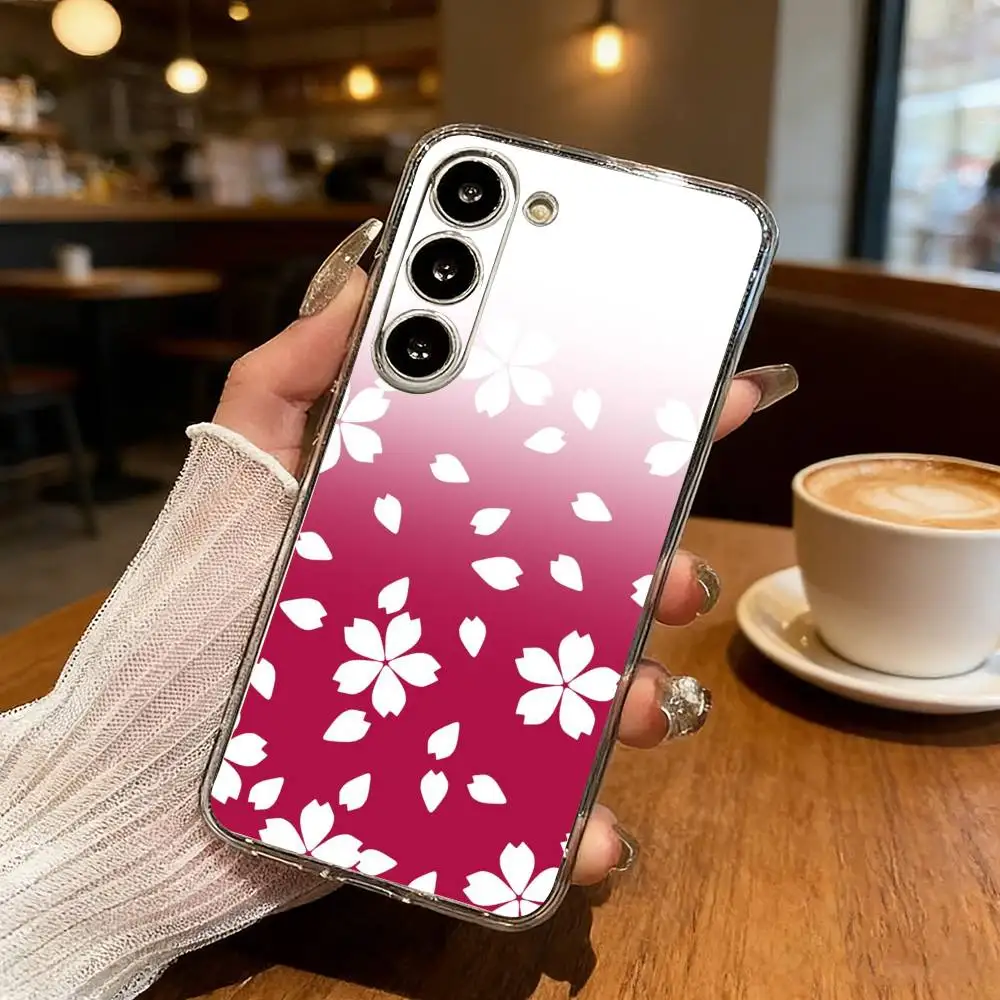 J-Japanese G-Geometric P-Patterns Phone Case For Samsung Galaxy S24 S25 S23 S22 S21 Plus S24 S25 Transparent Cover Case