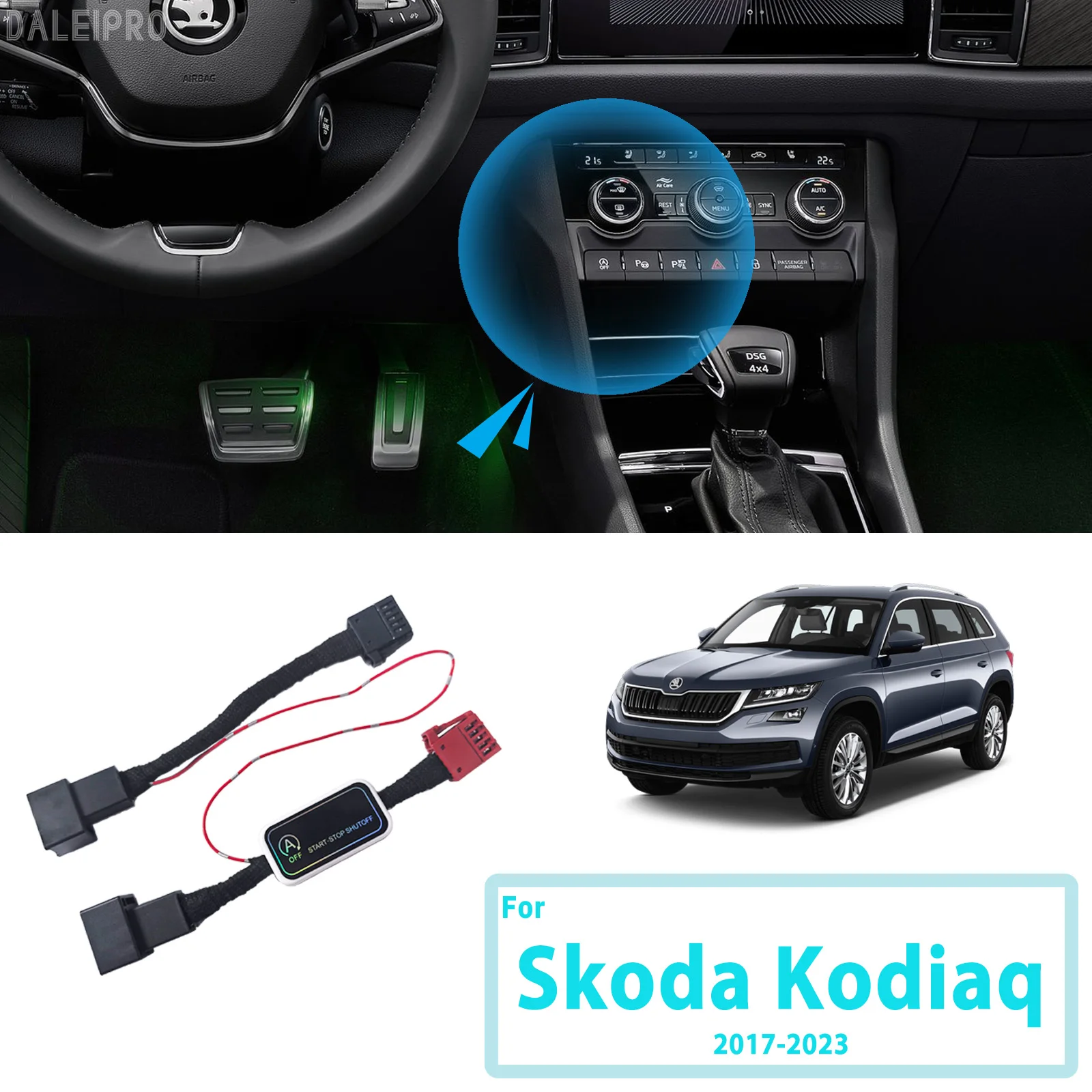 

For Skoda Kodiaq 2017-2021 2022 2023 Automatic Stop Start Engine System Disable Smart Shut Down Car Auto Start Stop Eliminator