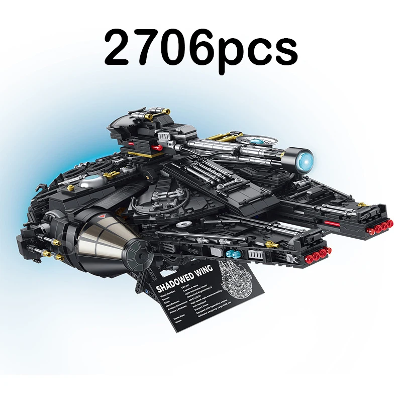 60529 2706pcs MOC Technical Remote Control Spaceship Building Blocks Model Bricks Assembling Toys for Boys Christmas Gift Set