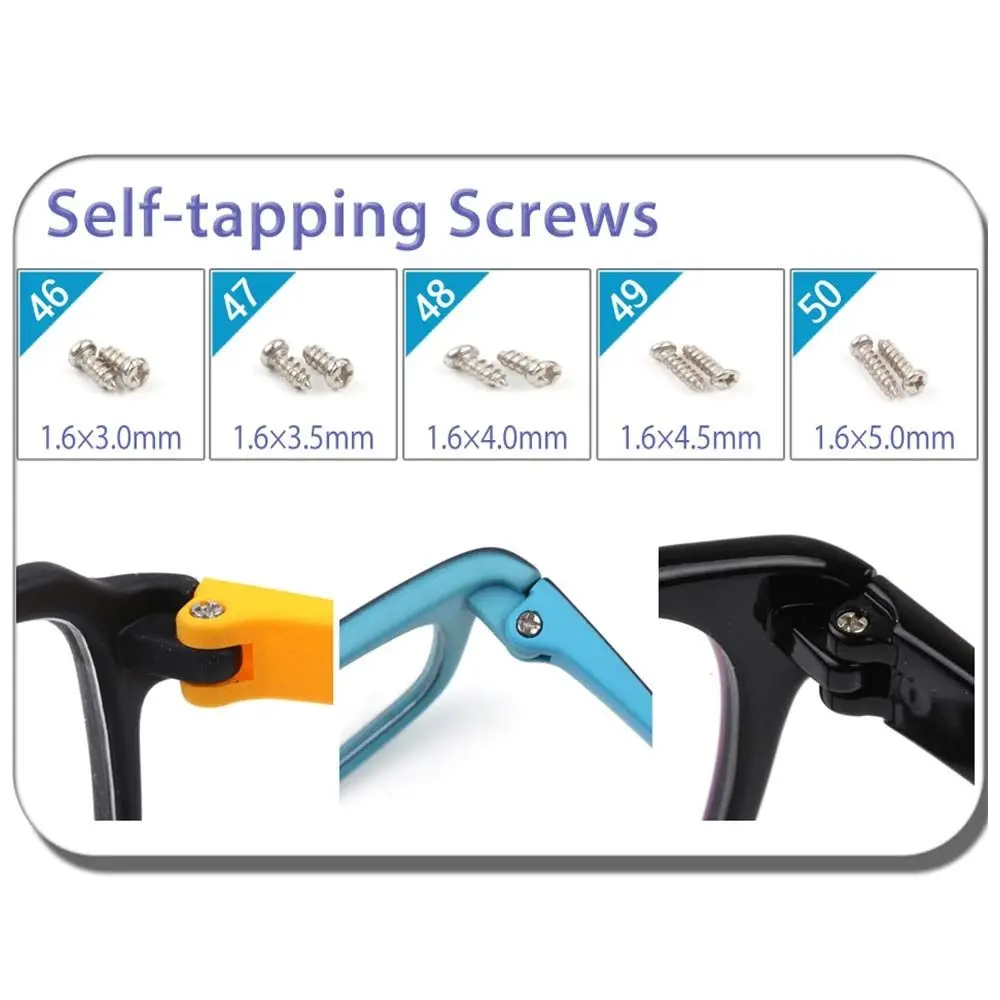 Screwdriver Glasses Sunglasses Assorted Kit Repair Tool Kit Repair Kit Tool Glasses Repair Screw Nut Eyeglasses Repairing Set