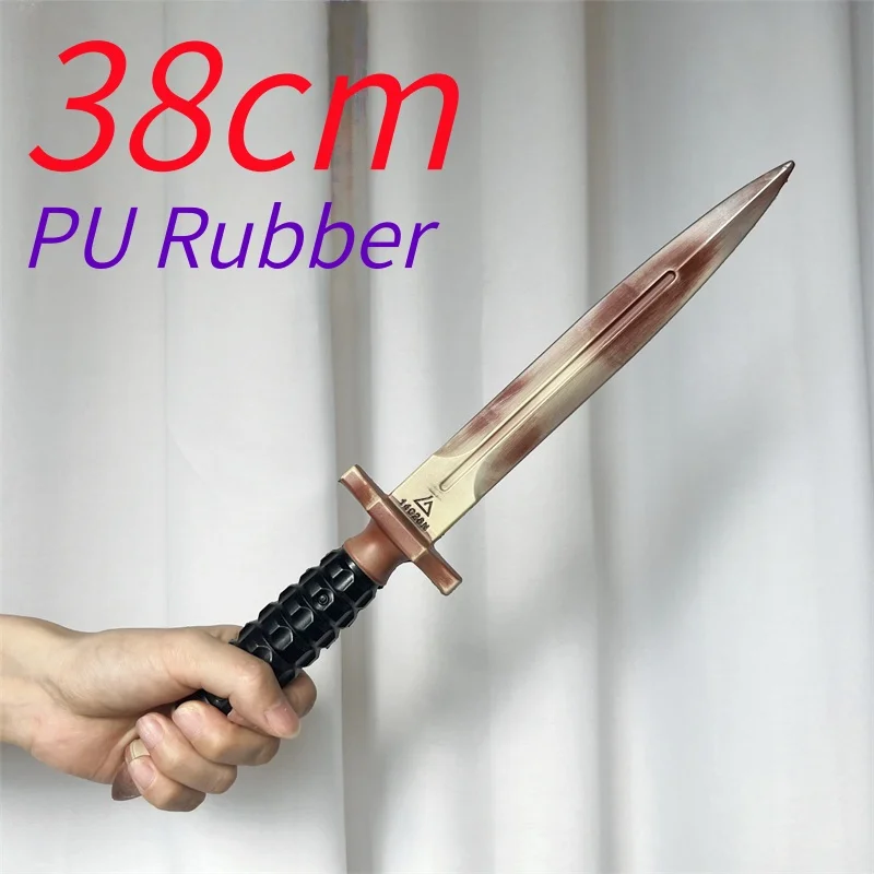 Carnival Cosplay Delta Force‌ Dagger Knife 1:1 Black Hawk Blade of Mercy Weapons Prop Role Play Gift Safety PU Rubber