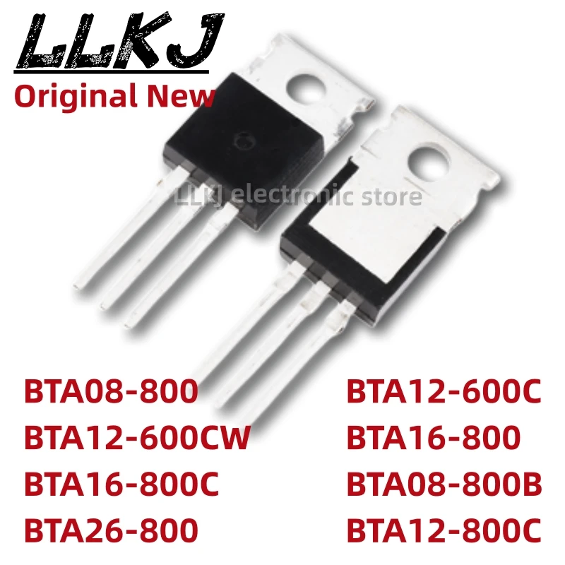 1pcs BTA08-800 BTA12-600CW BTA16-800C BTA26-800 BTA12-600C BTA16-800 BTA08-800B BTA12-800C TO220 MOS FET TO-220