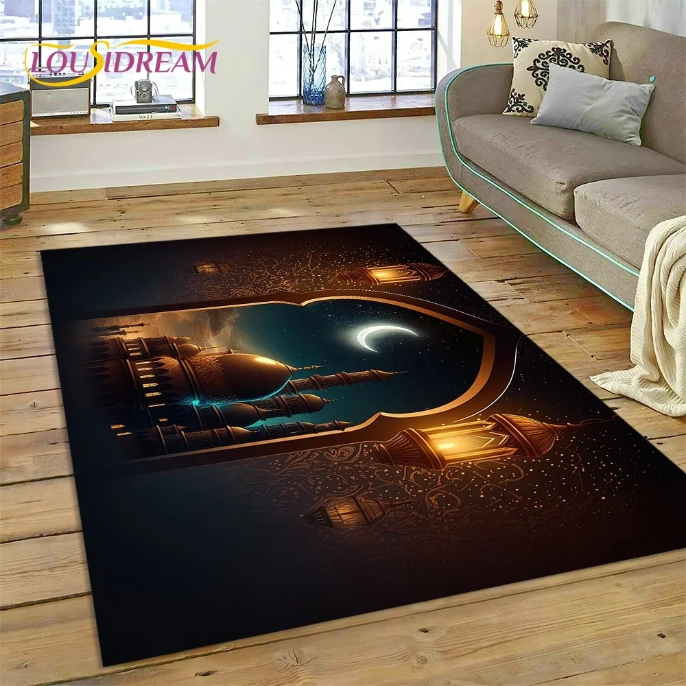 Musulmano Islam preghiera inginocchiato Poly Mats Mandala tappeto tappeto per camera da letto soggiorno casa divano decorazione, grande arredamento