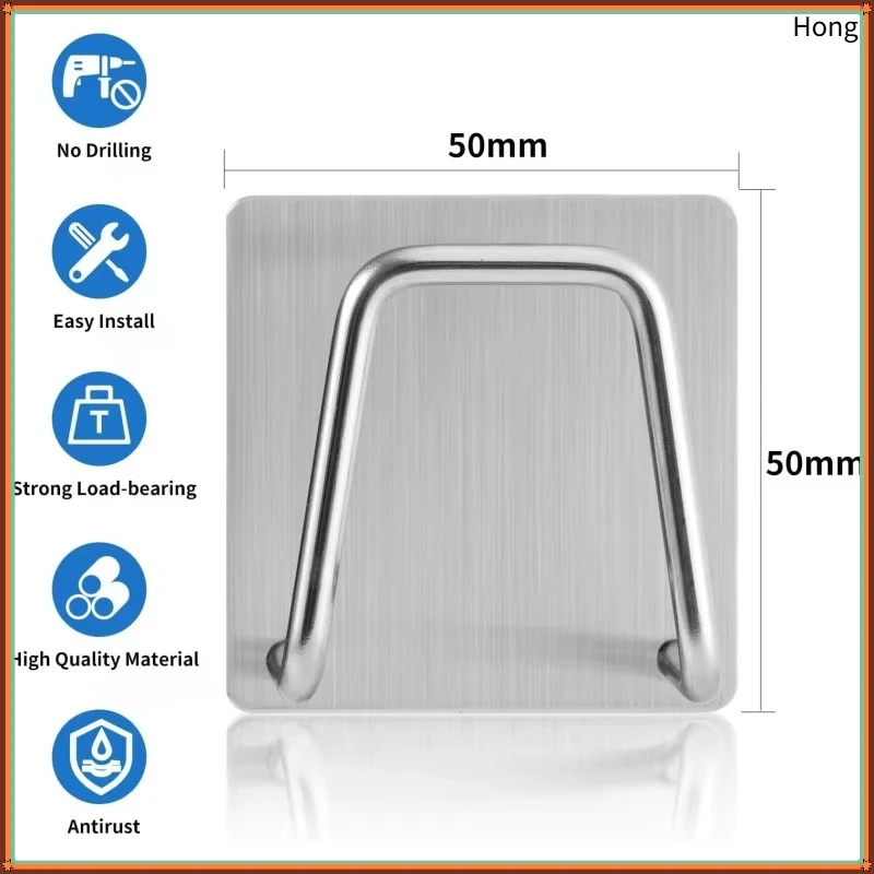 10pcs Sponge Holders for Kitchen Sink,Strong Adhesive Small Sponge Holder,Premium Rustproof & Waterproof SUS304 Stainless Steel