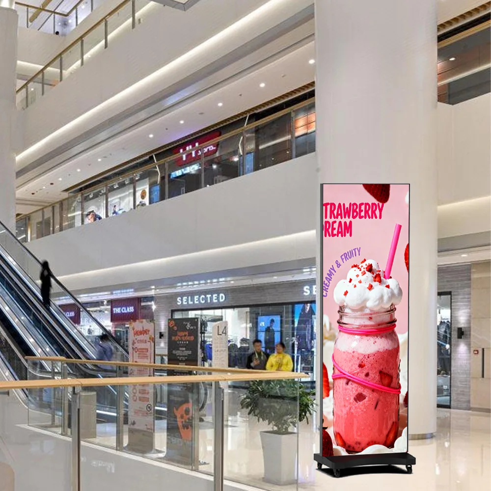 High Quality Led Poster Display Screen P2.5 High Resolution Led Display Solution Led Screen for Advertising Convenience Stores