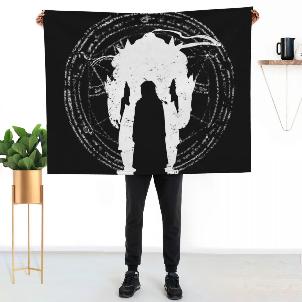Elric brothers Throw Blanket Furry christmas gifts Sofa Quilt Thin decorative cosplay anime Blankets