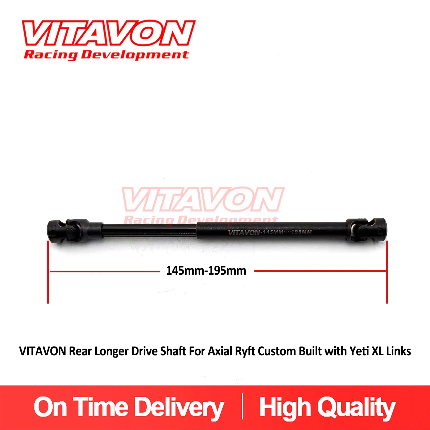 

VITAVON Rear Longer Drive Shaft For Axial Ryft Custom Built with Yeti XL Links