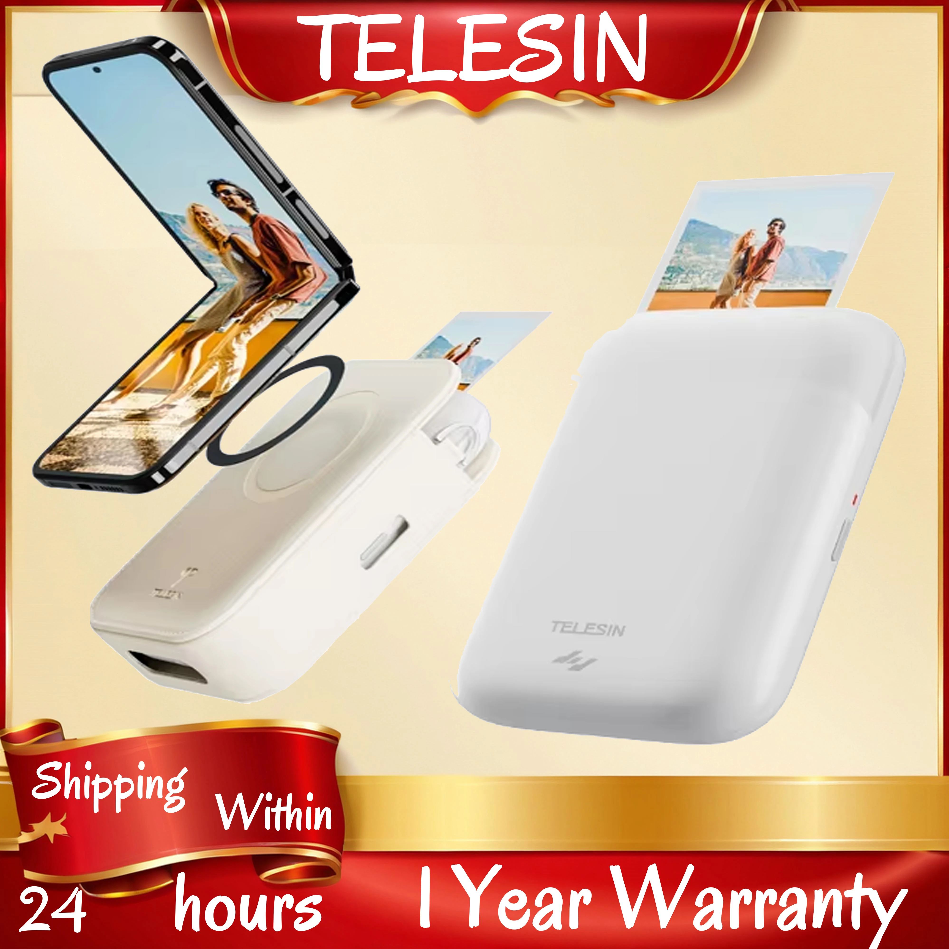

TELESIN LIENE Photo Printer 300dpi Pocket DIY Picture Wireless Bluetooth Portable Printer Work With LIENE APP Mini Printer