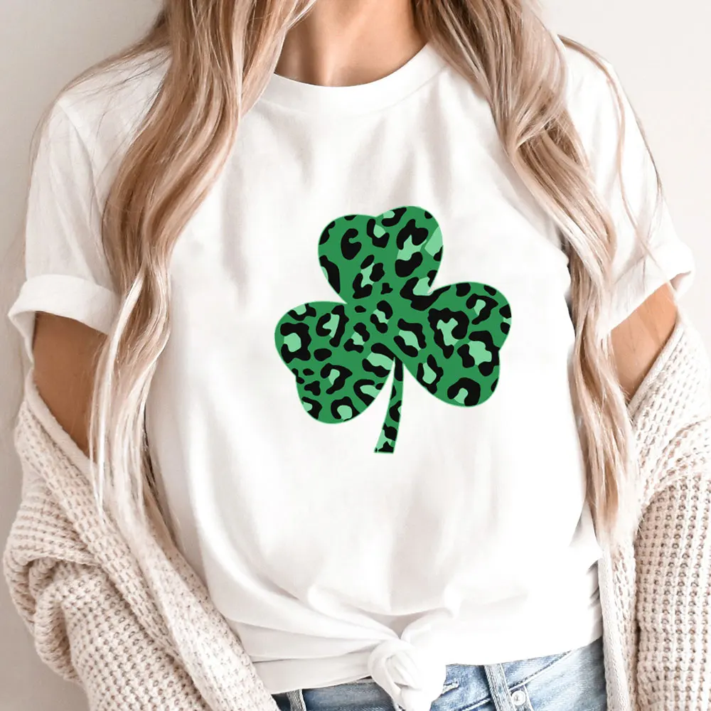 

Shamrock St Patrick's Day Shirt New Arrival 100%Cotton Women Tshirt Unisex Funny Summer Casual Short Sleeve Top Tee Lucky Shirt