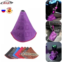 RASTP-Spain Stock JDM Style Bride Canvas Universal Shift Lever Knob Boot Cover Racing Shift Knob Collars-RS-SFN059