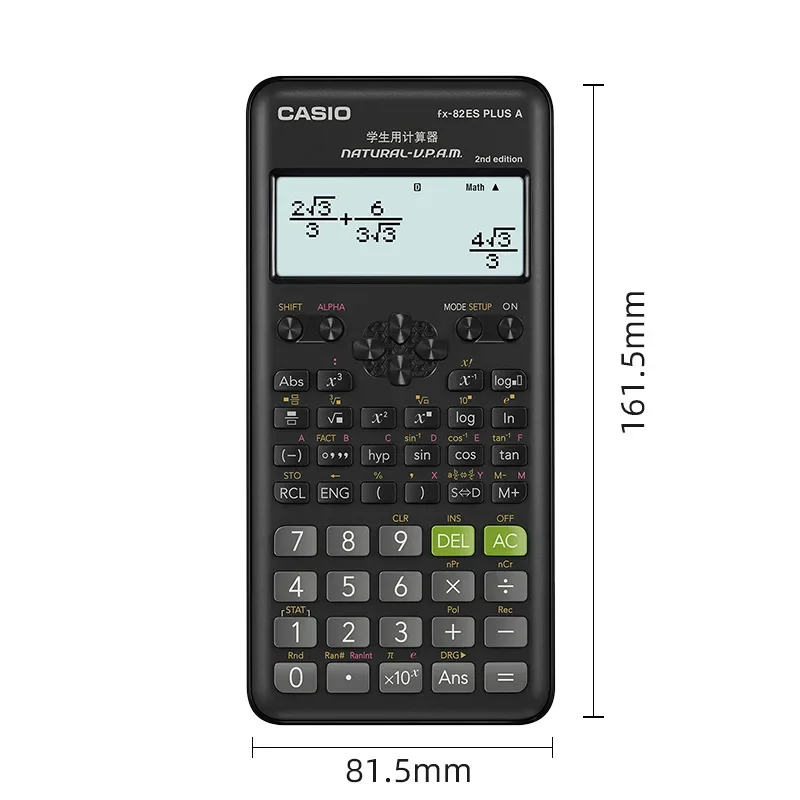 เครื่องคิดเลขวิทยาศาสตร์ Fx-82es Plus A Student Exam เครื่องคิดเลขมัลติฟังก์ชั่นการบัญชี Cpa พิเศษสําหรับเด็ก